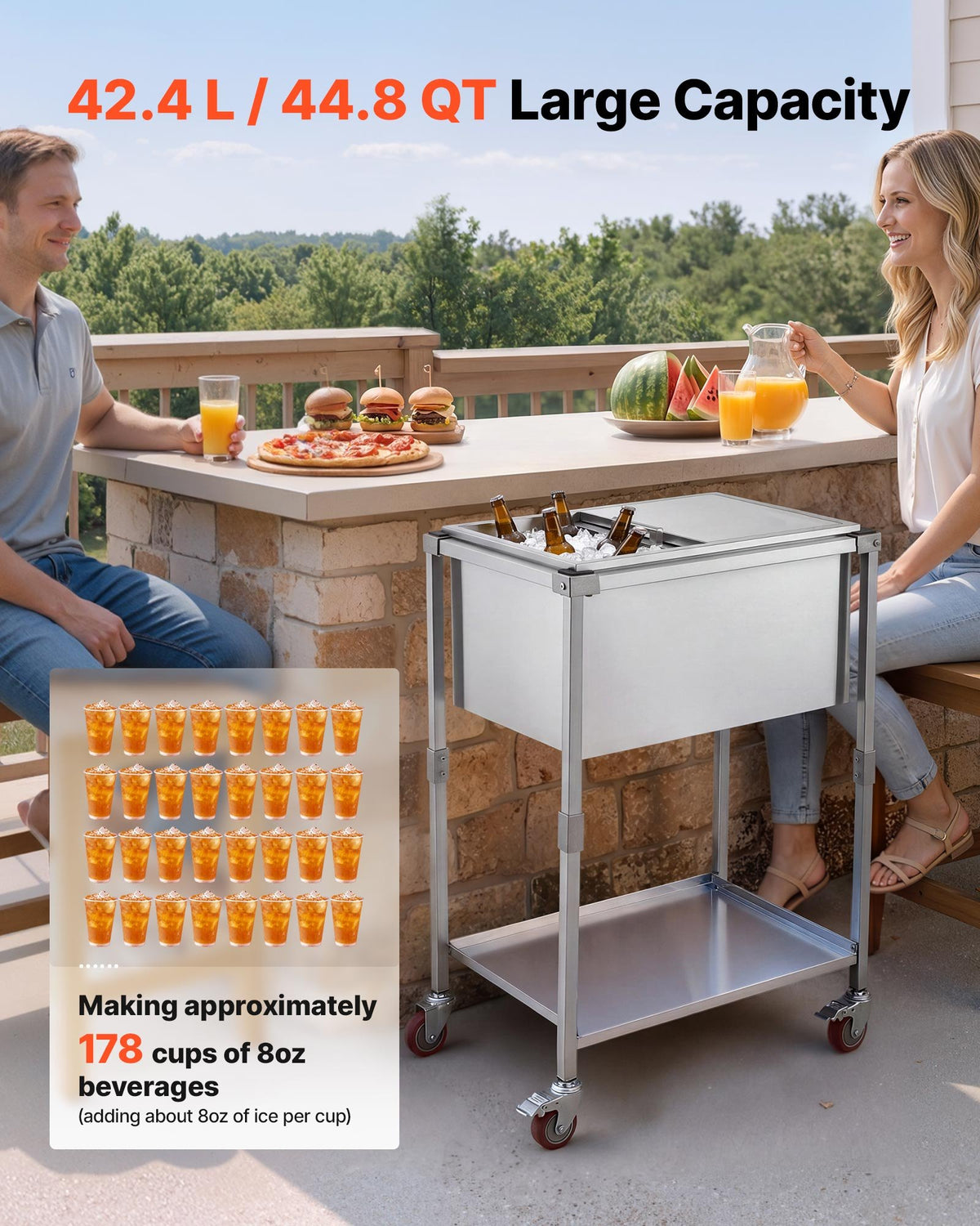 Mobili gėrimų šaldymo dėžė VEVOR CIBSR2418C, 42,4 l