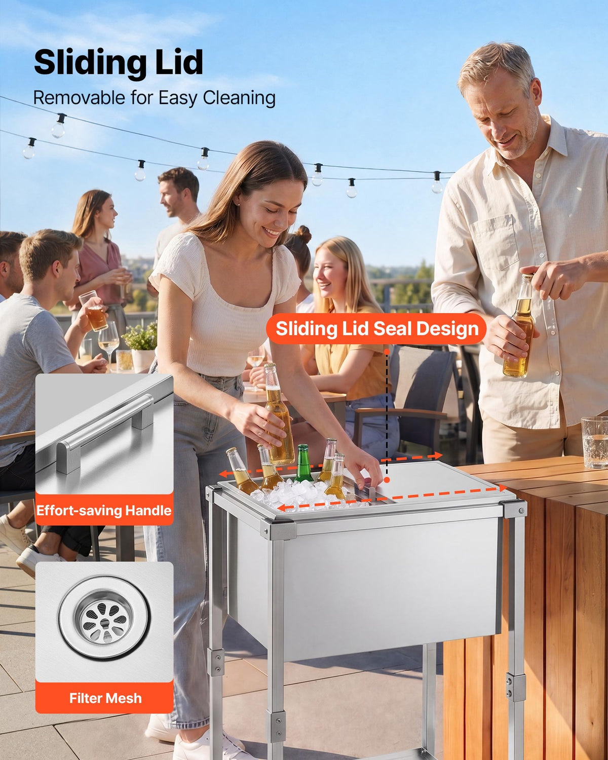 Mobili gėrimų šaldymo dėžė VEVOR CIBSR2418C, 42,4 l