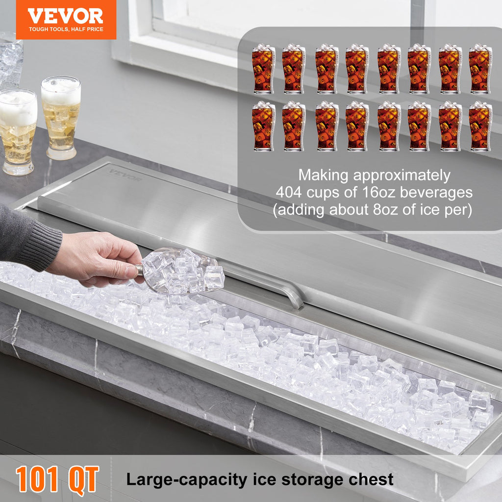Įmontuojama ledo talpa VEVOR FG-SKU12, 95,6 l