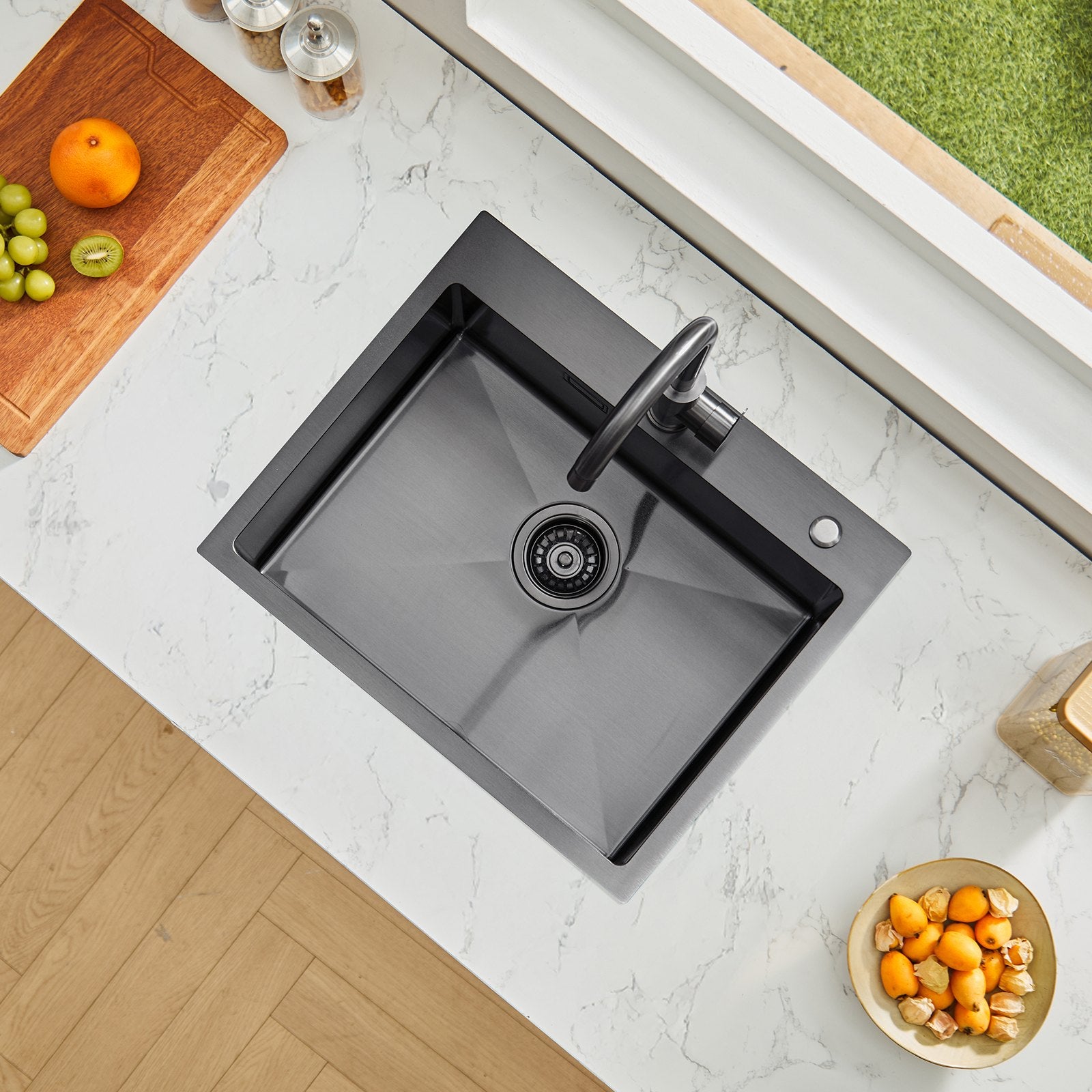 Virtuvinė plautuvė VEVOR T5545019RB0, 55 cm