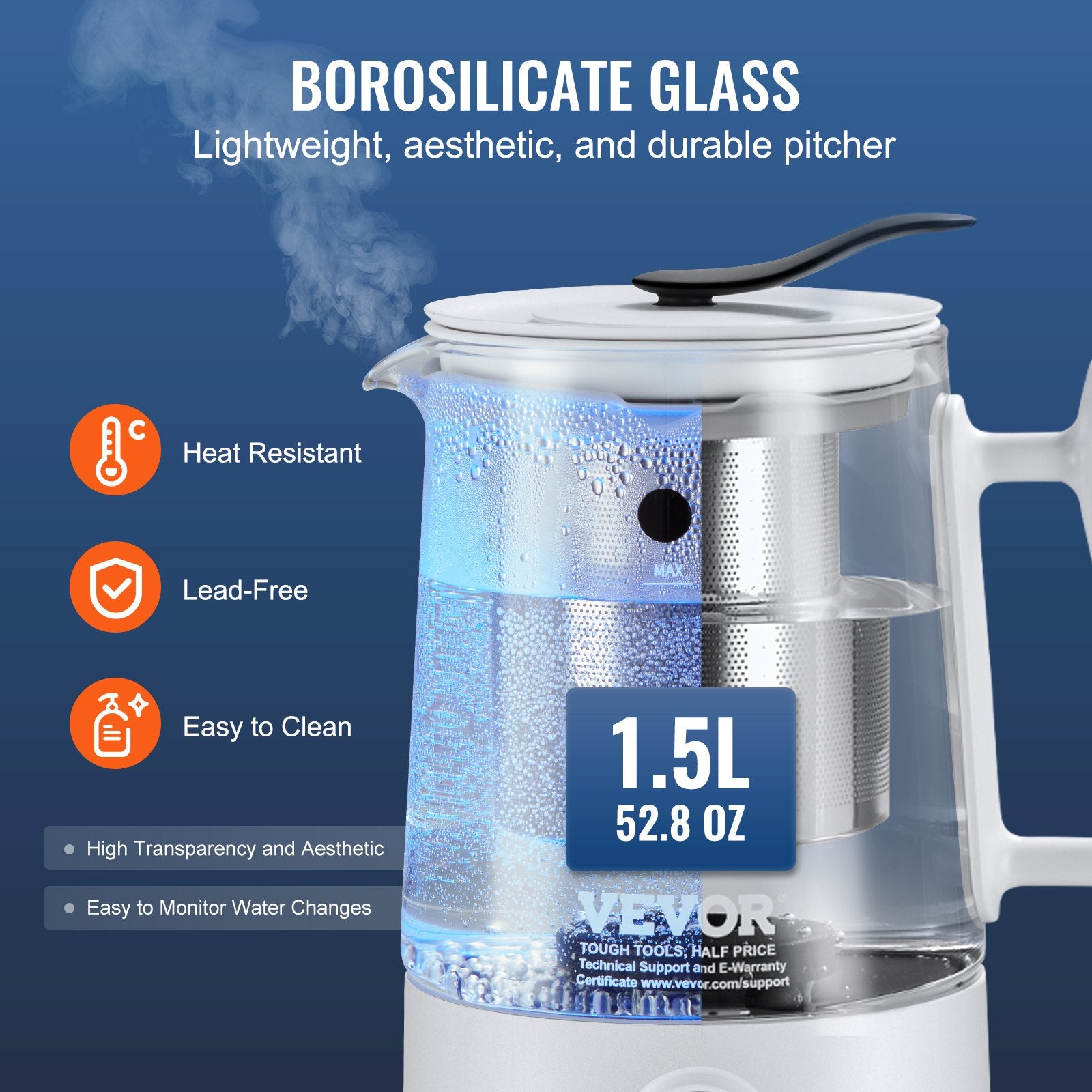Vandenilio vandens generatorius VEVOR EHM-P68, 1,5 l