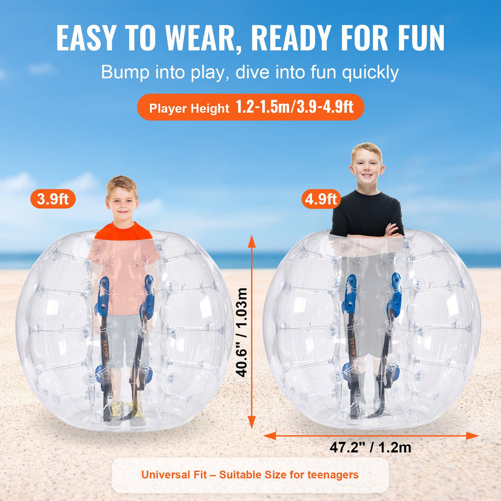 Pripučiamas pramogų kamuolys VEVOR HCPPQ-001, 1,2 m skersmens