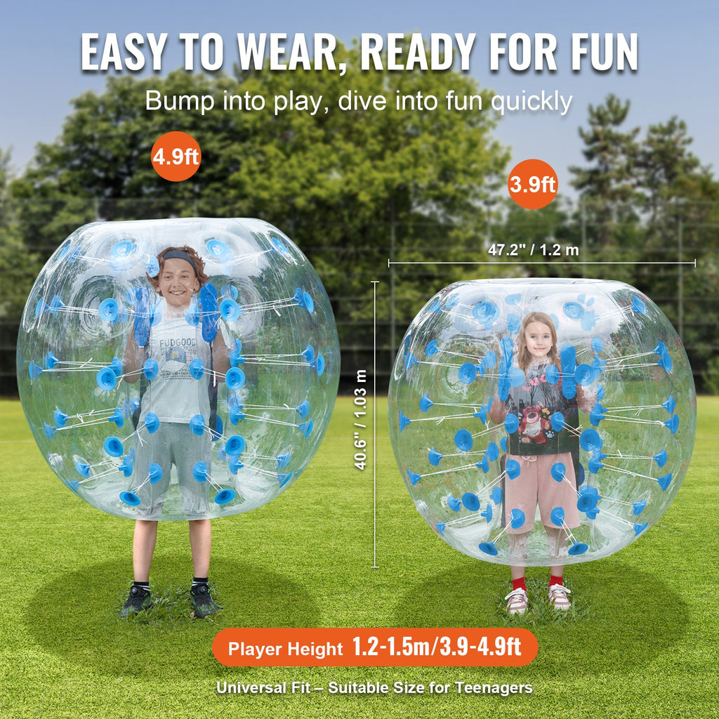 Pripučiamas pramogų kamuolys VEVOR HCPPQ-003, 1,2 m skersmens