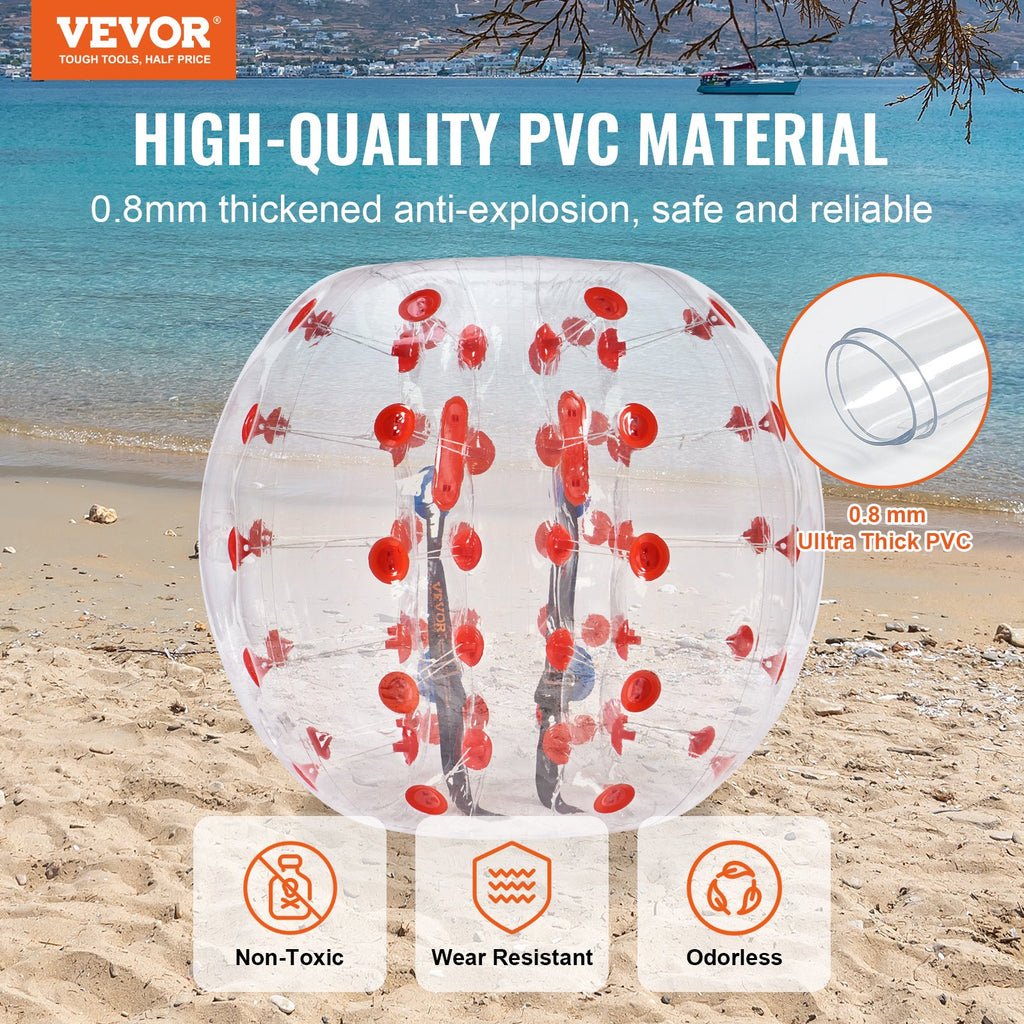 Pripučiamas pramogų kamuolys VEVOR HCPPQ-004, 1,2 m skersmens