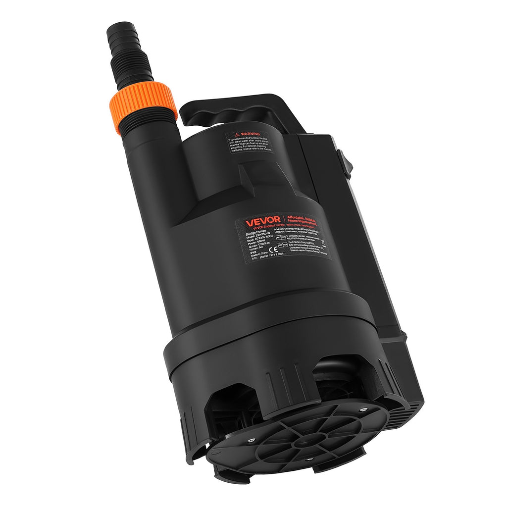 Panardinamas vandens siurblys VEVOR ZXW750-W, 17500 l/val.