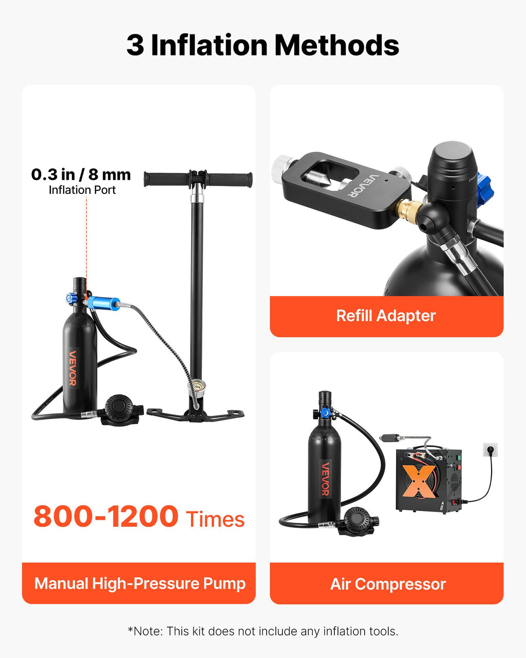 Mini nardymo balionas VEVOR S400PLUS-1, 1 l talpa