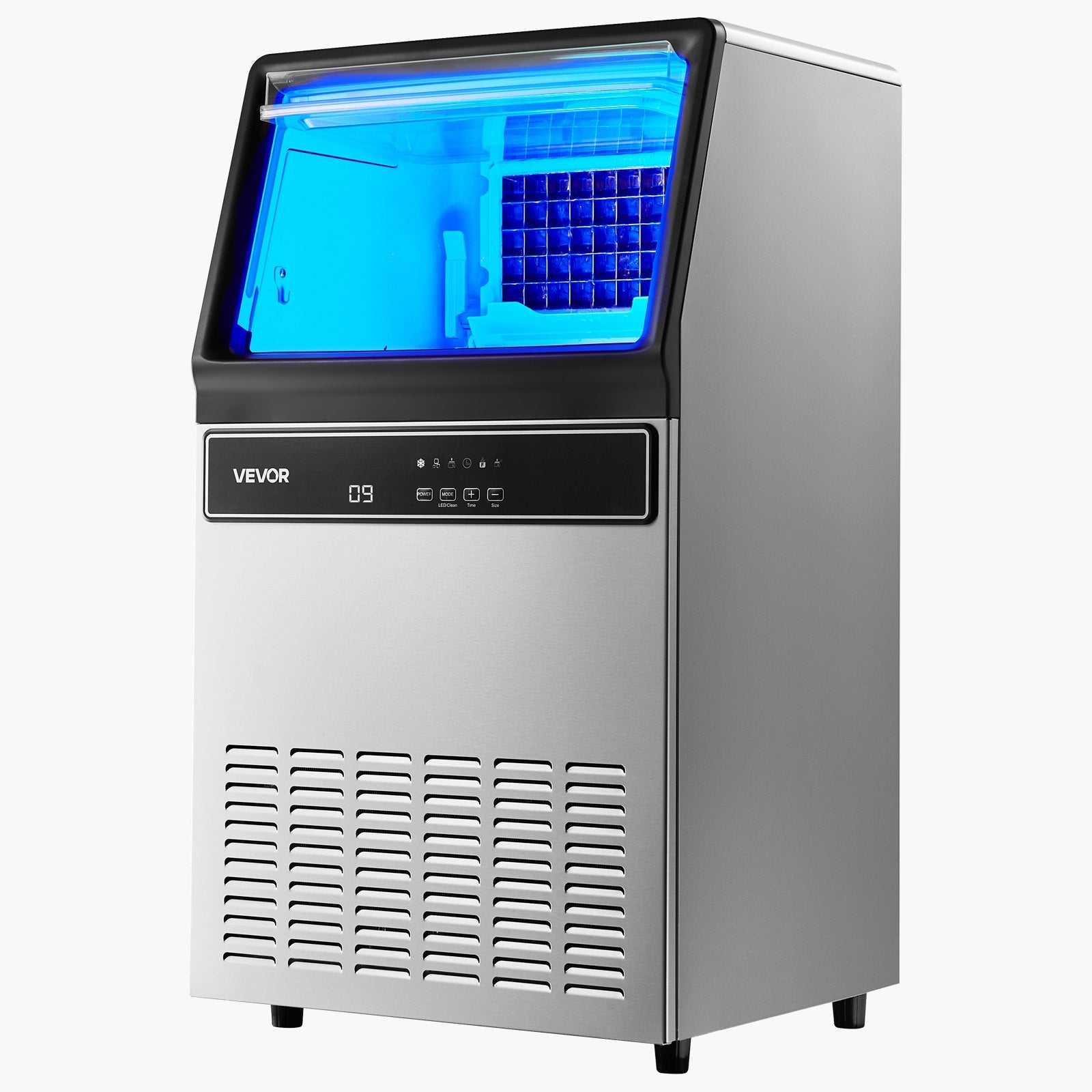 Pramoninis ledo gaminimo aparatas VEVOR IMC9000F-UL, 59 kg/24 val.