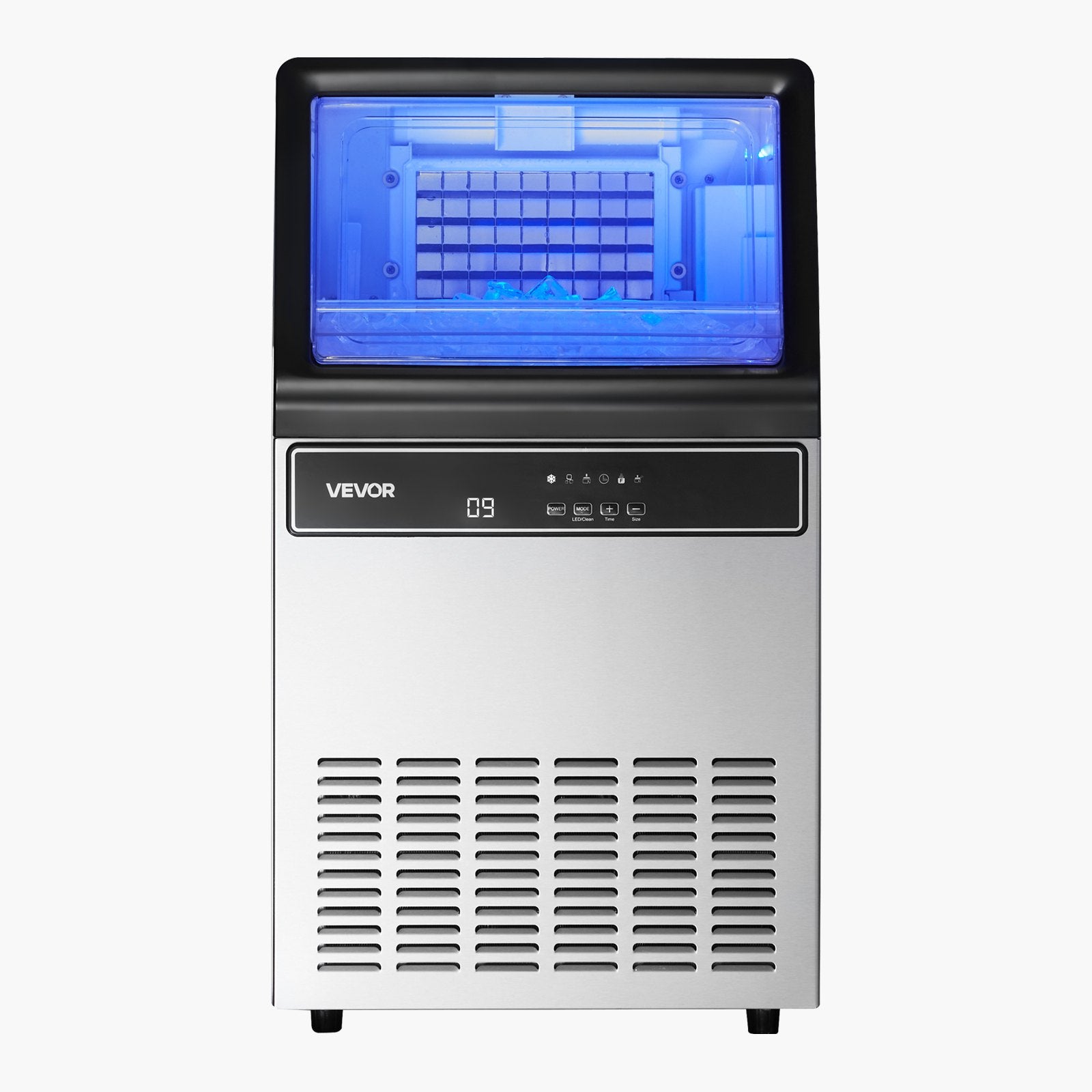 Pramoninis ledo gaminimo aparatas VEVOR IMC9000F-UL, 59 kg/24 val.