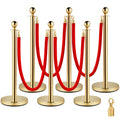Atitvarų stulpeliai VEVOR Gold Stanchions 6Pcs, 6 vnt. komplektas