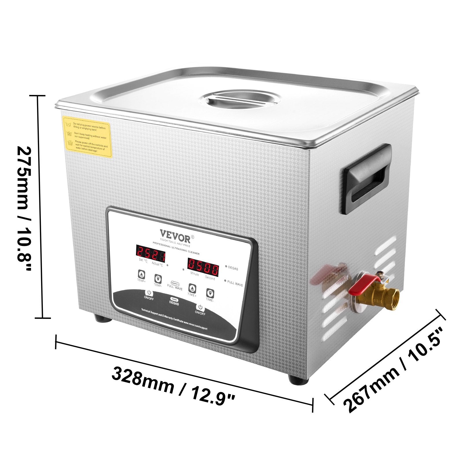 Ultragarsinė valyklė VEVOR 10L, 240W
