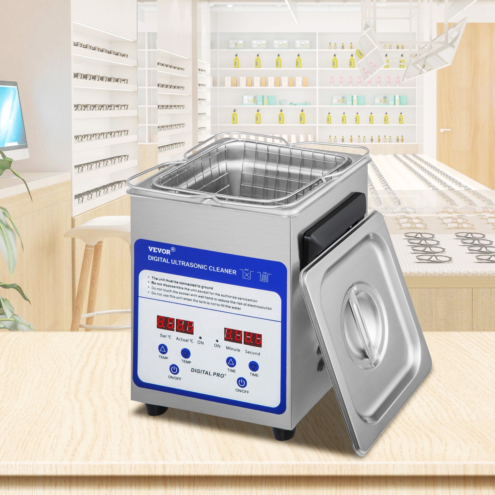 Ultragarsinė valymo vonelė VEVOR TH-010A, 2 l