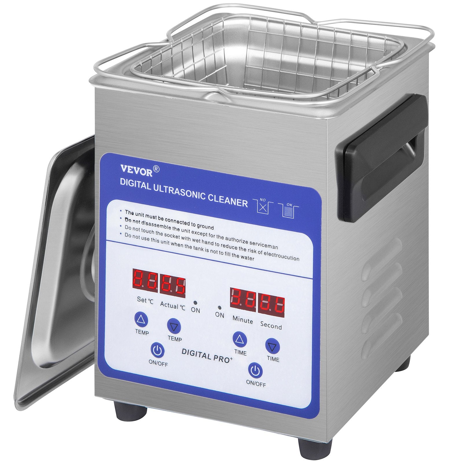 Ultragarsinė valymo vonelė VEVOR TH-010A, 2 l