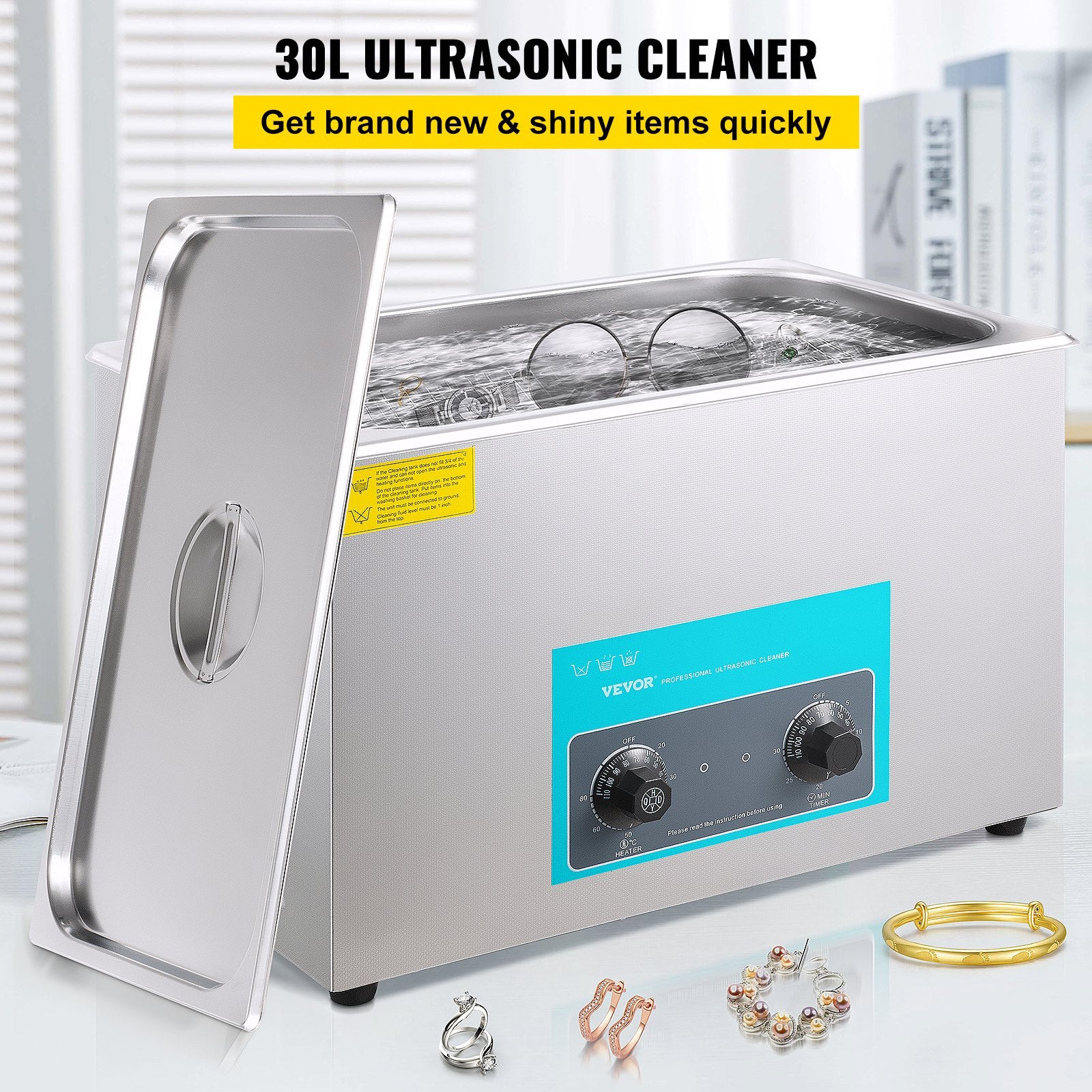 Ultragarsinė valyklė VEVOR 30L, 600W