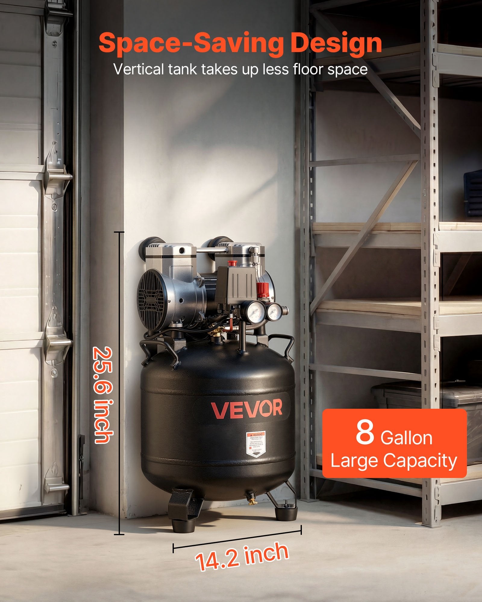 Oro kompresorius VEVOR 1680D/10bar-148FF-10A28L, 30 l
