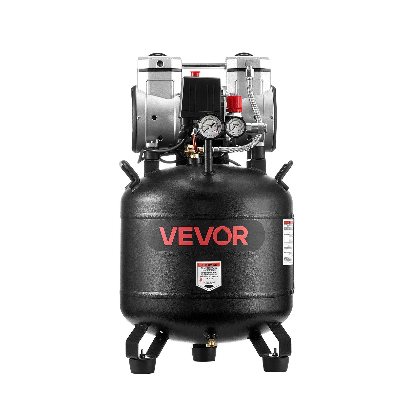 Oro kompresorius VEVOR 1680D/10bar-148FF-10A28L, 30 l