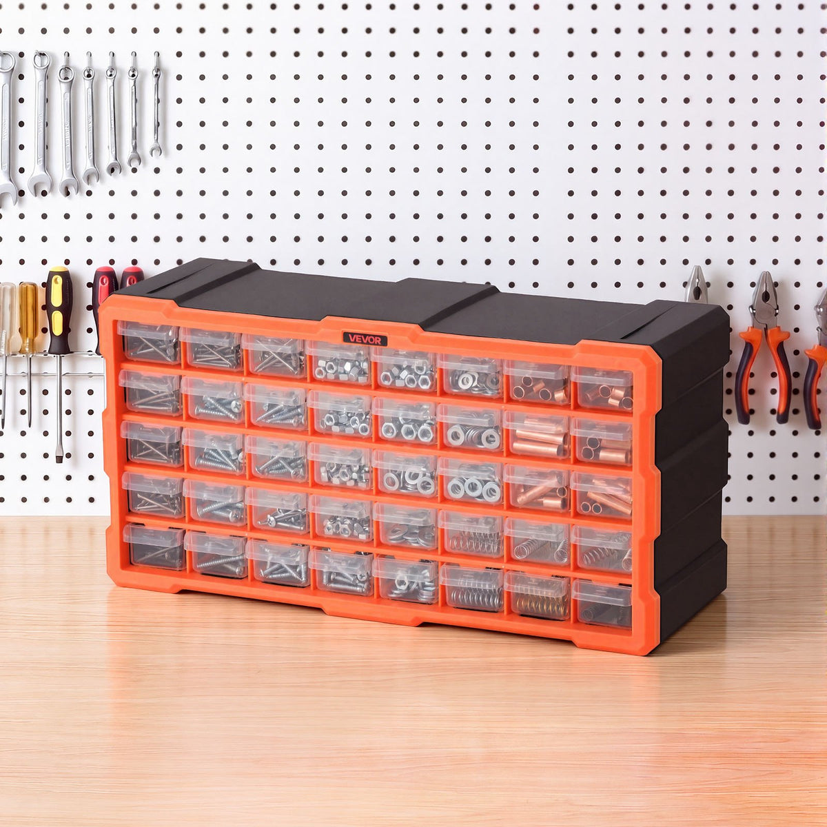 Smulkių detalių organaizeris VEVOR MJ1512S, 40 stalčių