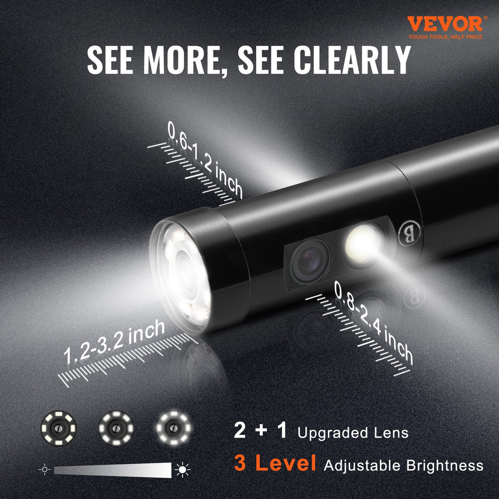 Tikrinimo kamera VEVOR Triple Lens, 5 m kabelis