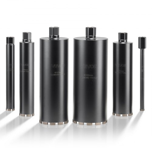 Deimantinių karūninių grąžtų komplektas VEVOR 25-152 mm, 6 vnt.