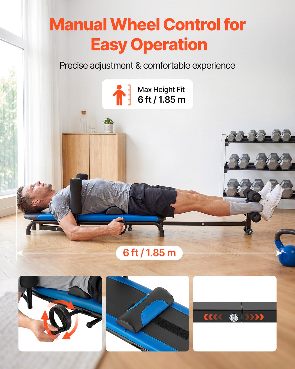 Inversinis stalas VEVOR C001, 159 kg keliamoji galia