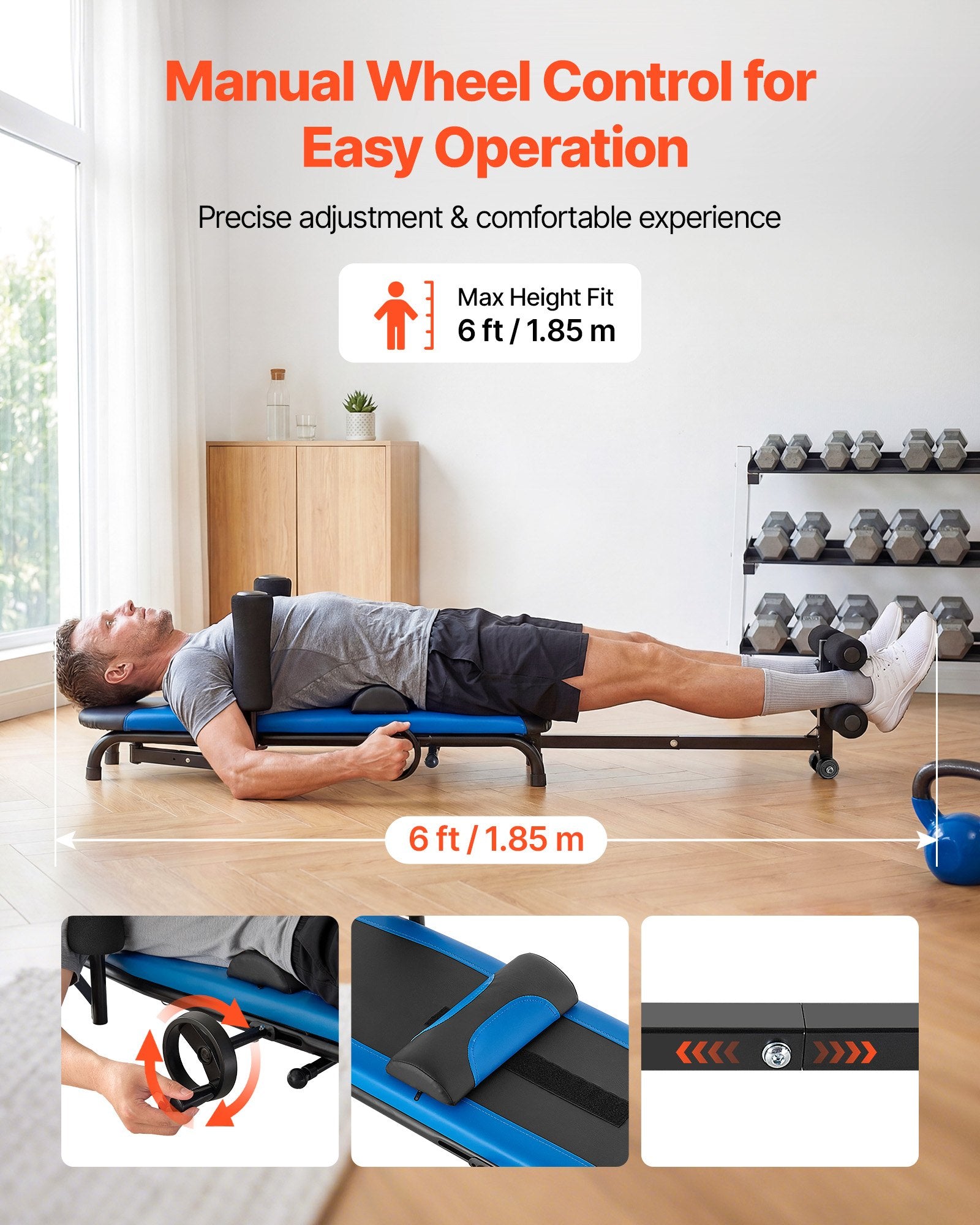 Inversinis stalas VEVOR C001, 159 kg keliamoji galia