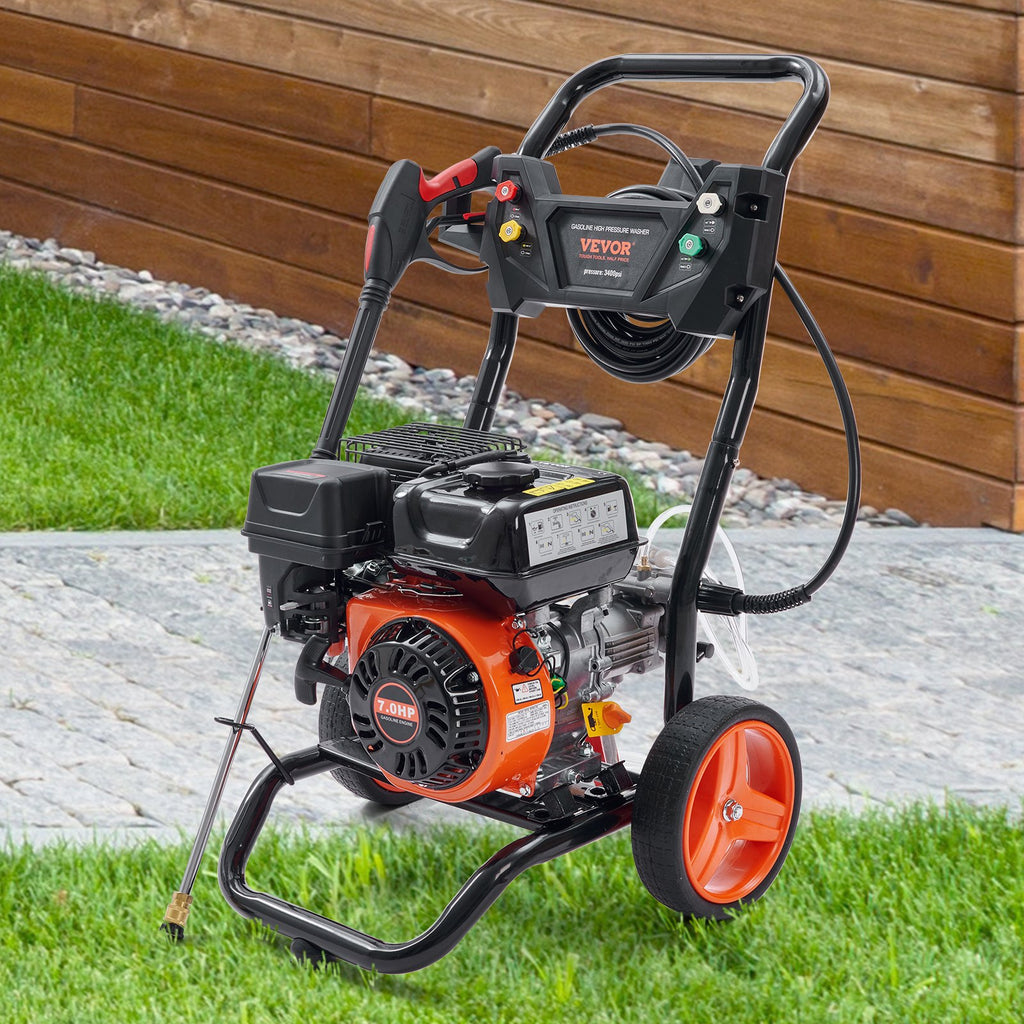 Benzininė aukšto slėgio plovykla VEVOR BS170D-SP, 3400 PSI
