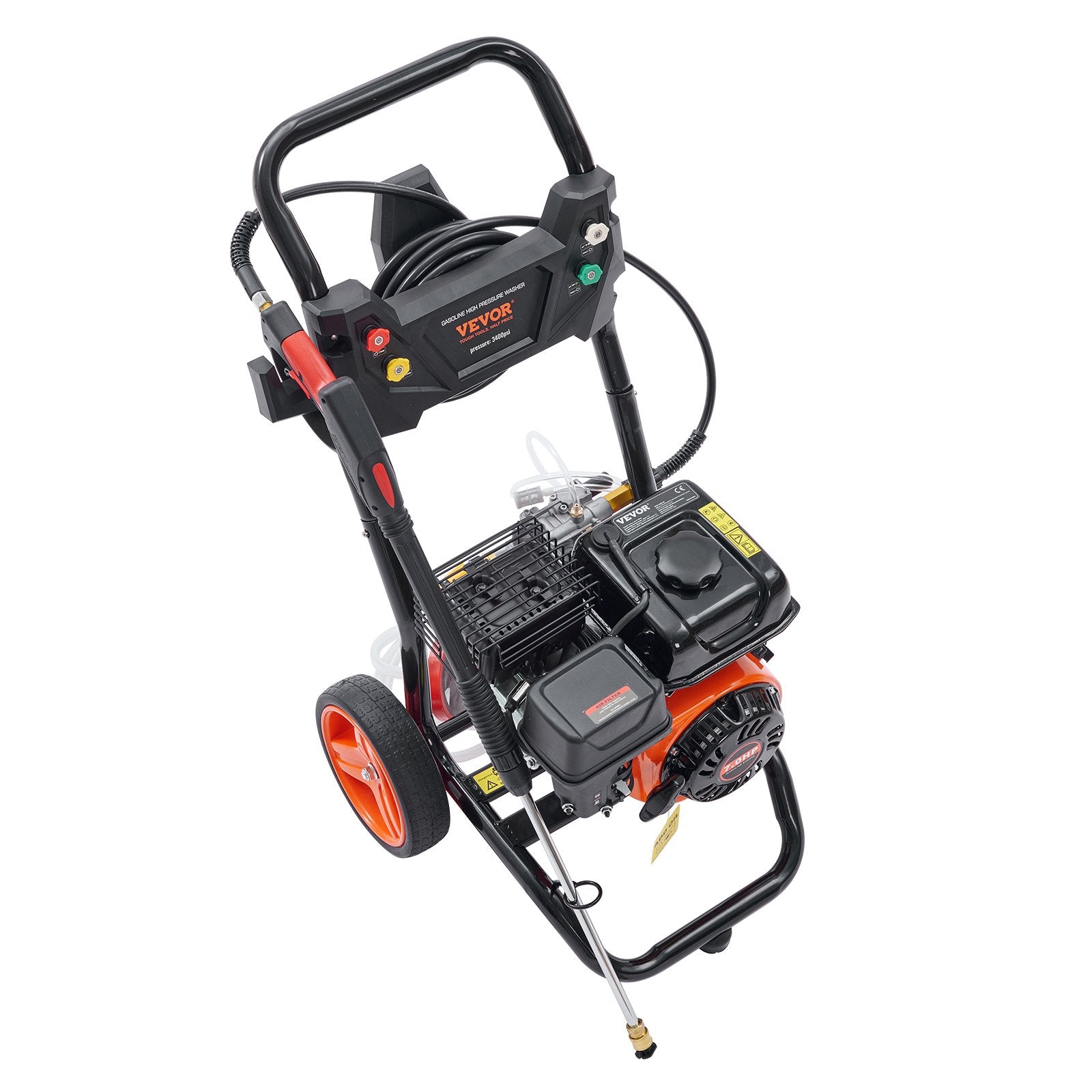 Benzininė aukšto slėgio plovykla VEVOR BS170D-SP, 3400 PSI