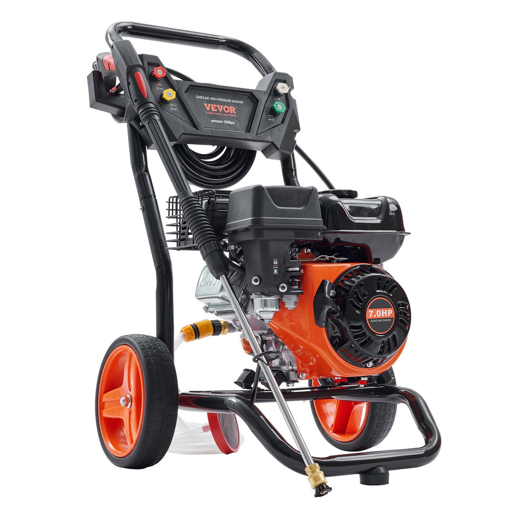 Benzininė aukšto slėgio plovykla VEVOR BS170D-SP, 3400 PSI