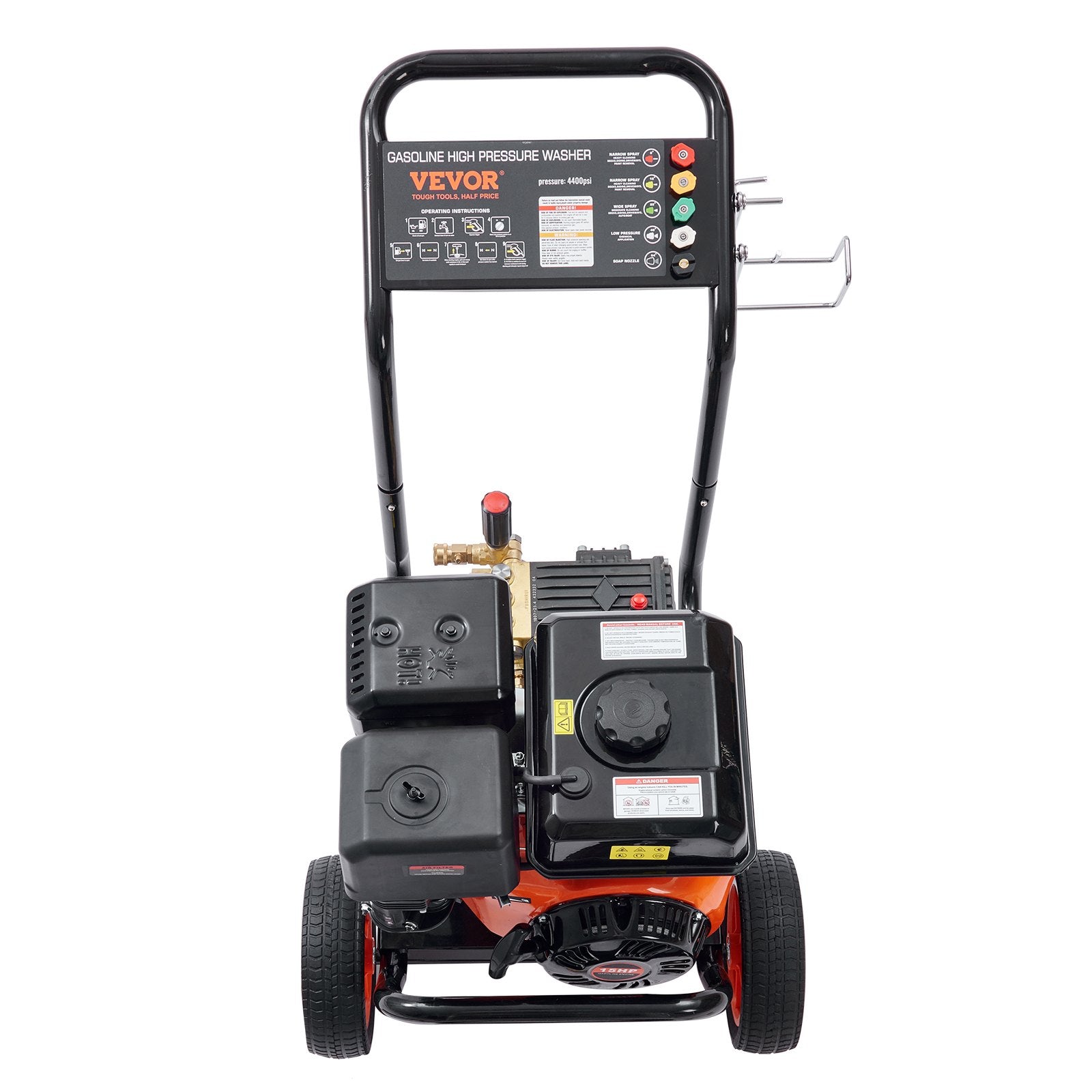 Benzininis aukšto slėgio plovimo įrenginys VEVOR BSG250A, 4400 PSI