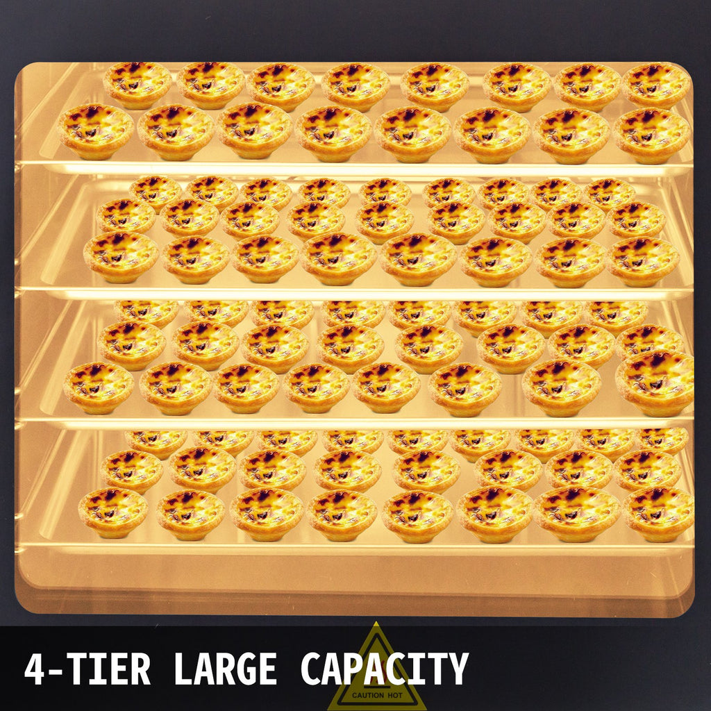 Konvekcinė krosnelė VEVOR 4-Tier, 4500W