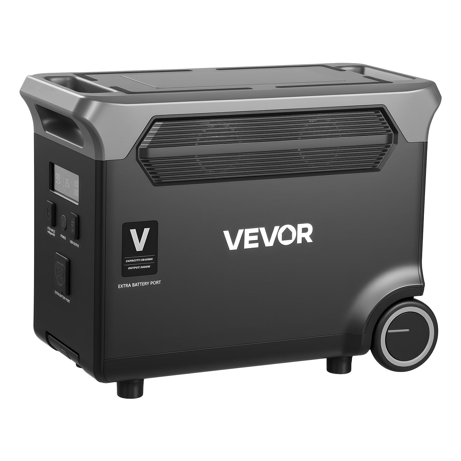 Papildomas akumuliatorius nešiojamai įkrovimo stotelei VEVOR QX3600, 3840Wh