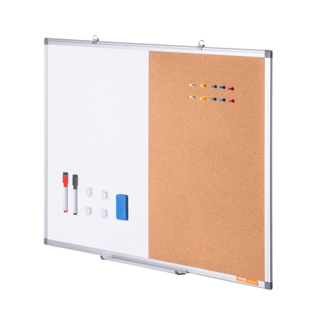 Magnetinė ir kamštinė lenta VEVOR A015-1824CW, 60x45 cm