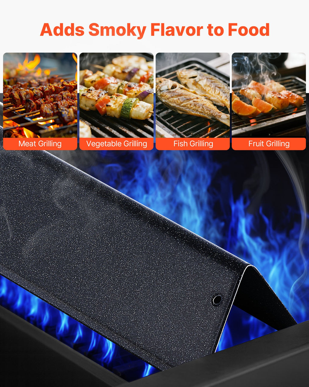 Kepsninės aromato plokštelės VEVOR Weber Spirit I & II 200, 39 cm