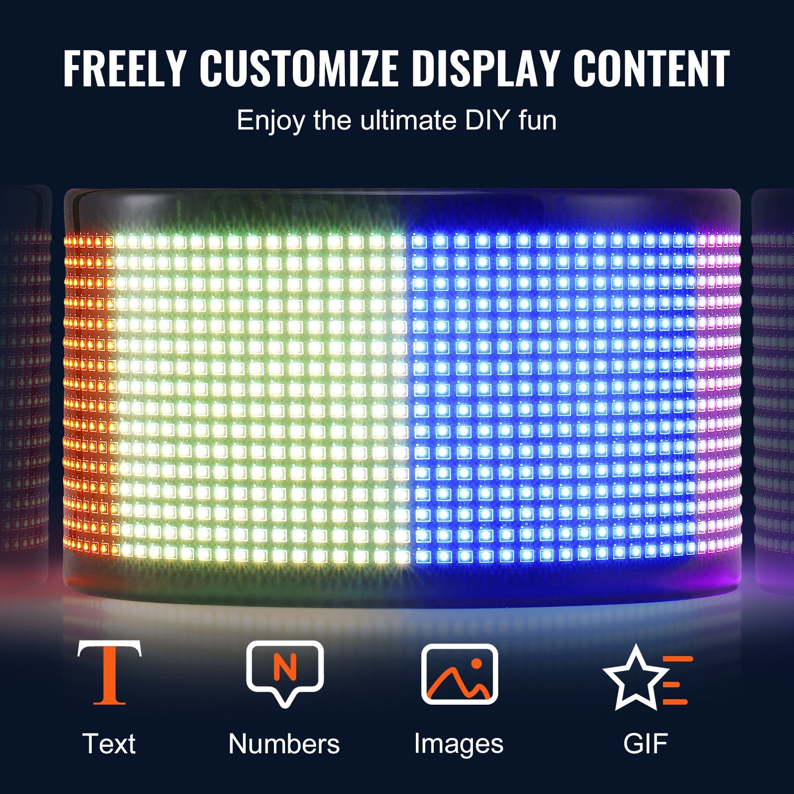 Programuojama LED iškaba VEVOR P32160, 83,5x20 cm