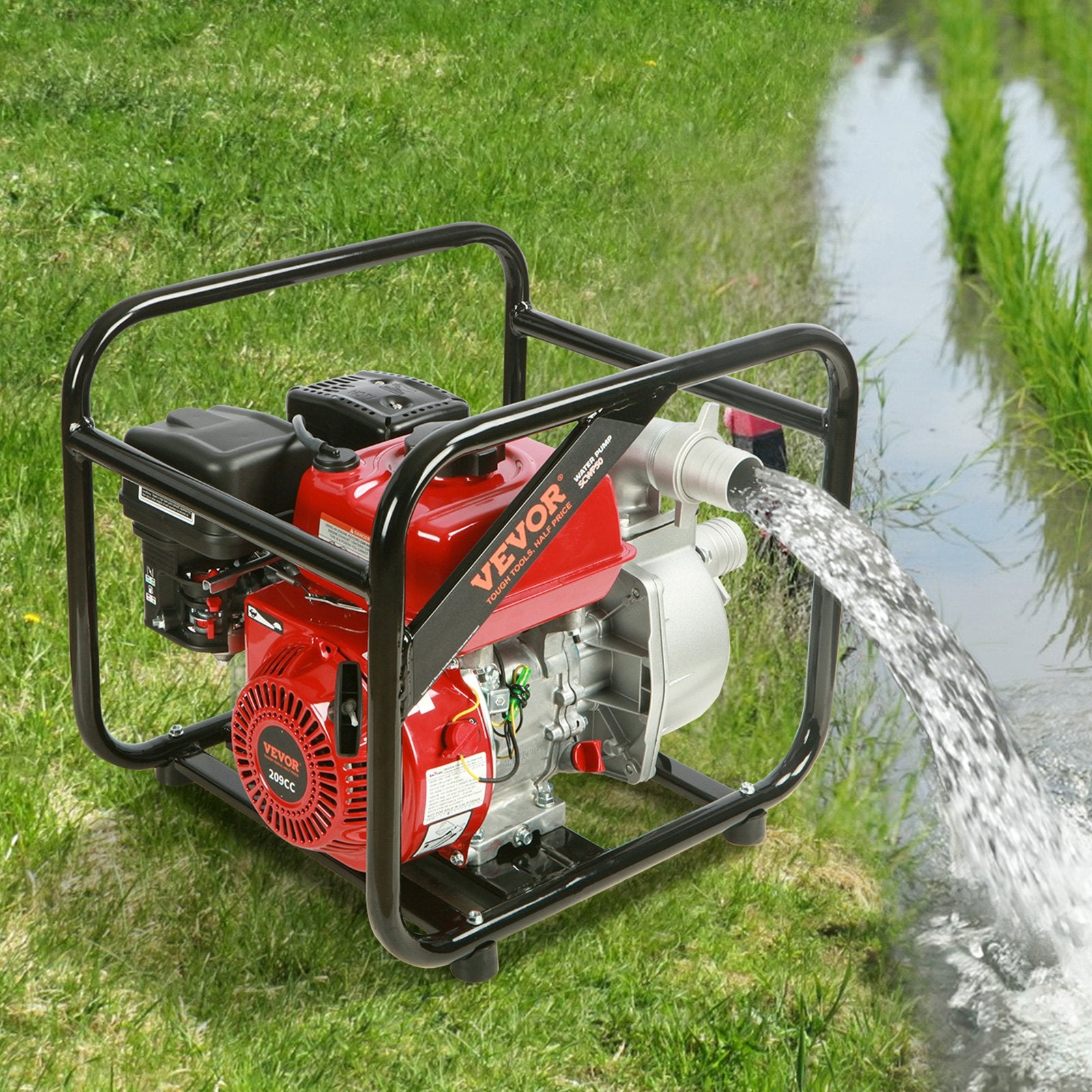 Benzininis vandens siurblys VEVOR SCWP50, 537 l/min