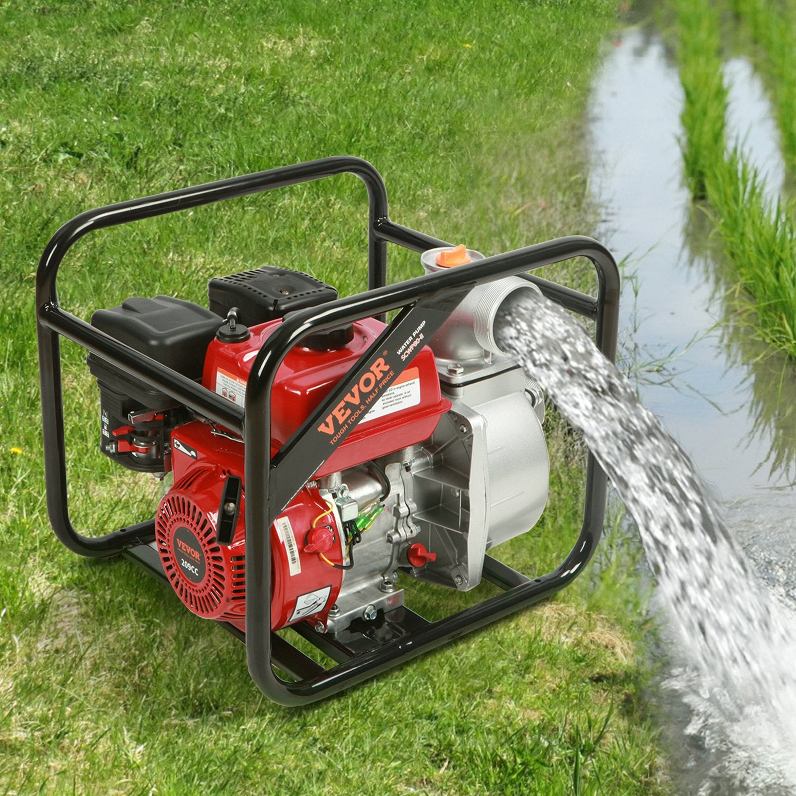 Benzininis vandens siurblys VEVOR SCWP80Ⅱ, 1003,5 l/min