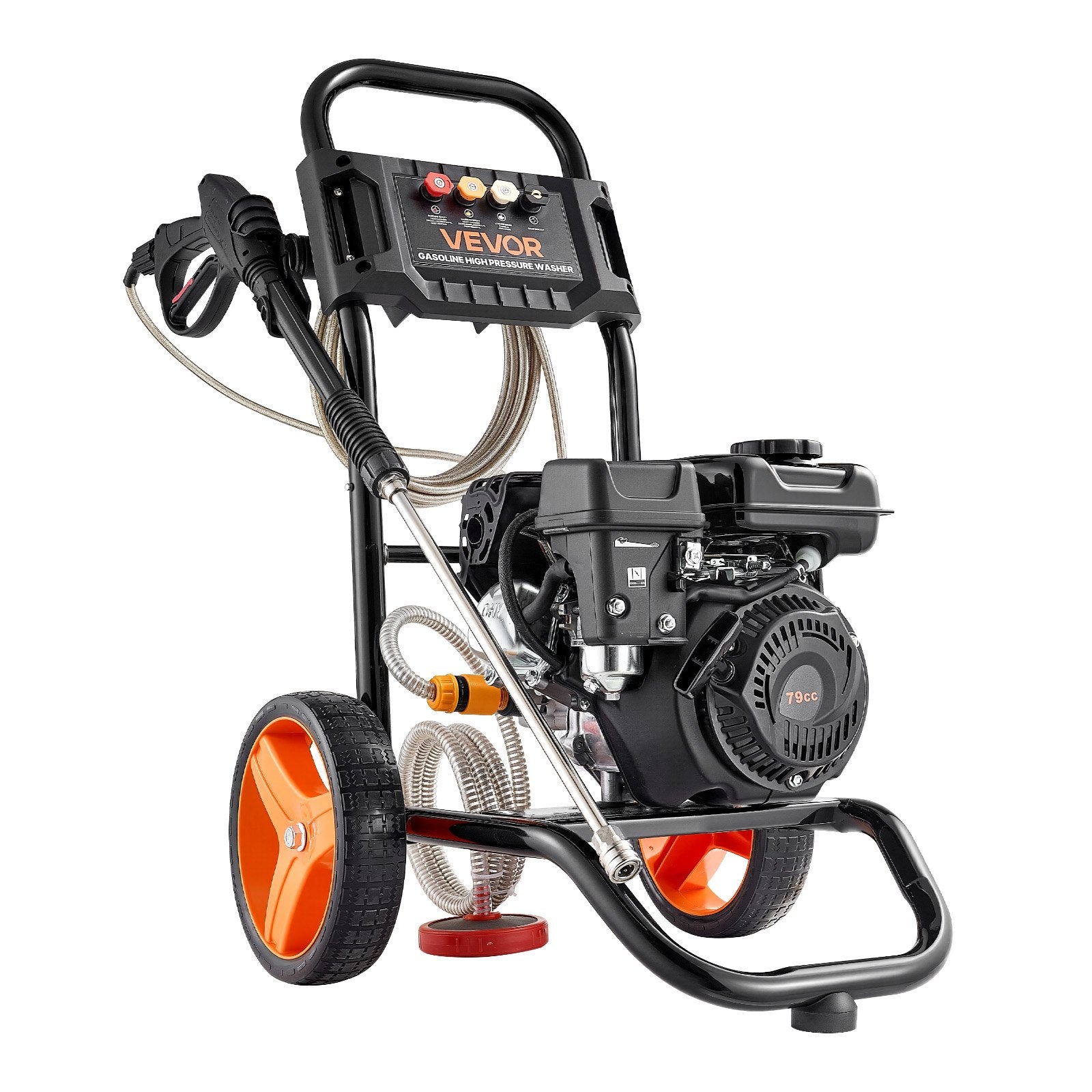 Benzininis aukšto slėgio plovimo įrenginys VEVOR 2500D-SP, 2900 PSI