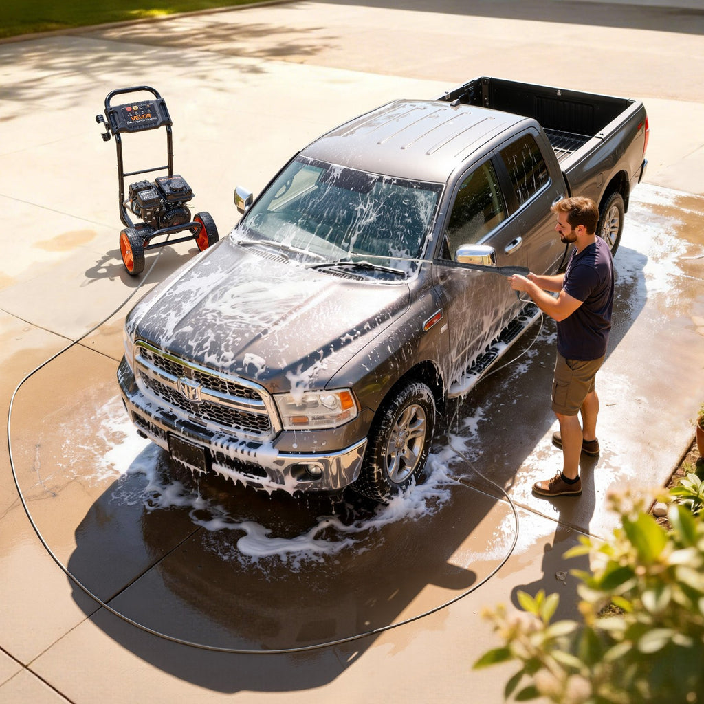 Benzininis aukšto slėgio plovimo įrenginys VEVOR 2500BP, 2900 PSI