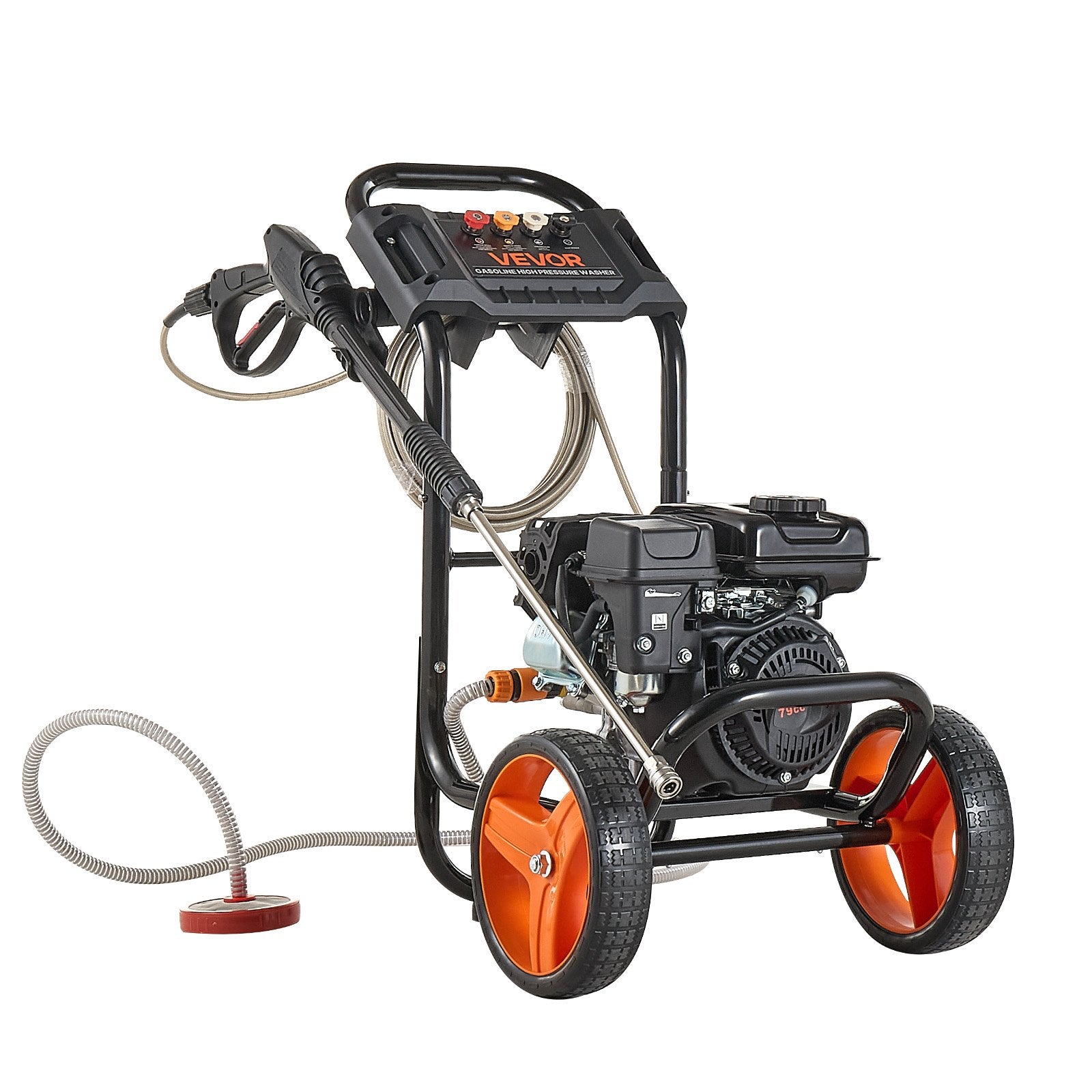 Benzininis aukšto slėgio plovimo įrenginys VEVOR 2500BP, 2900 PSI
