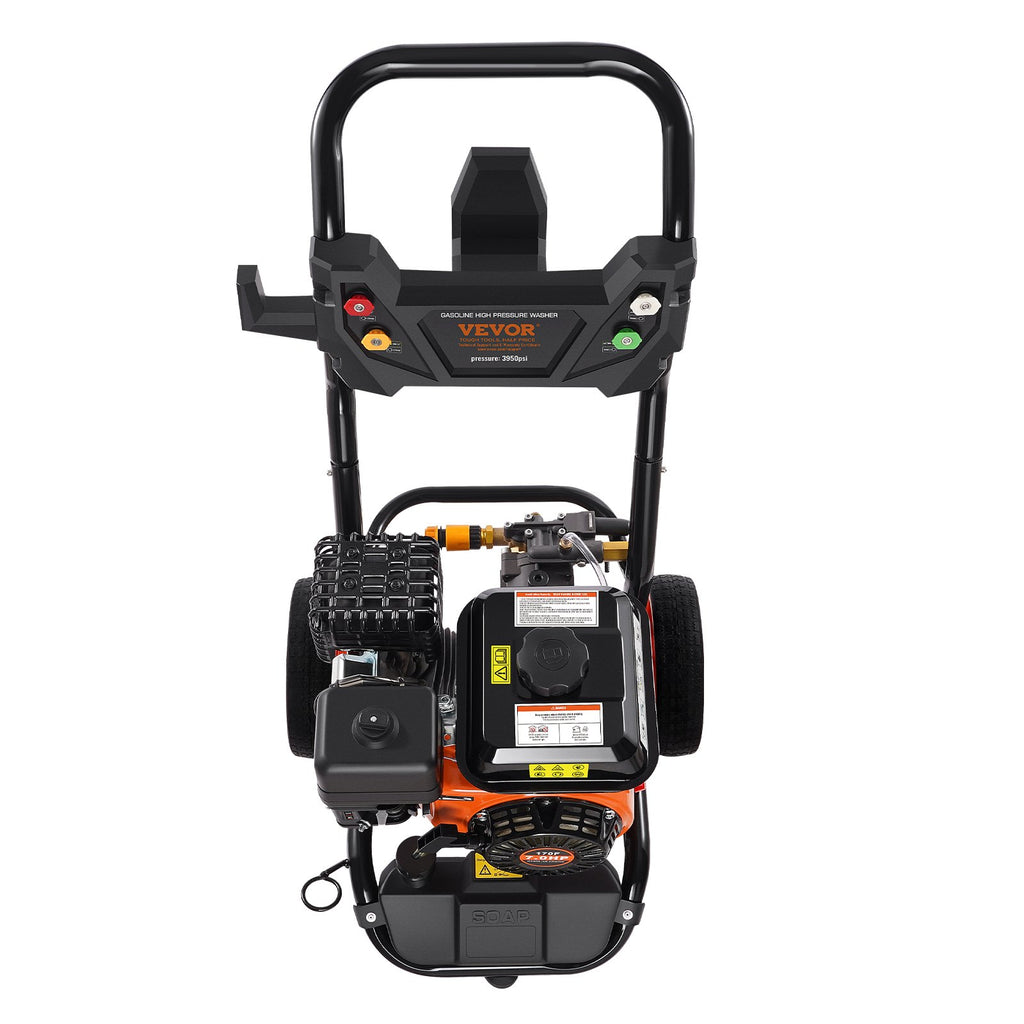 Benzininis aukšto slėgio plovimo įrenginys VEVOR 180D, 3950 PSI