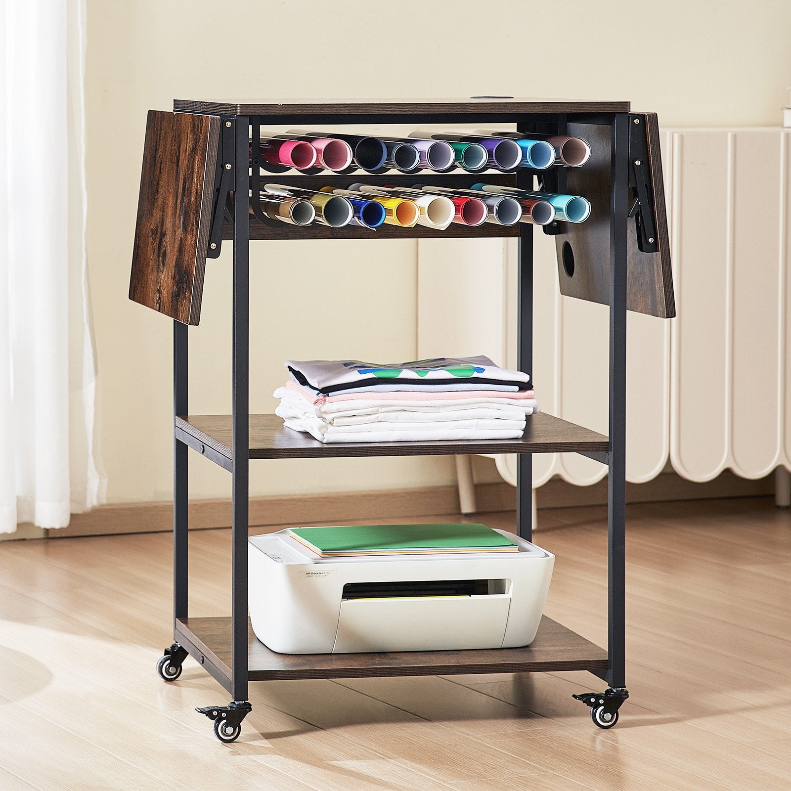 Termopreso stalas VEVOR C20240613W-02, 3 lygių su ratukais