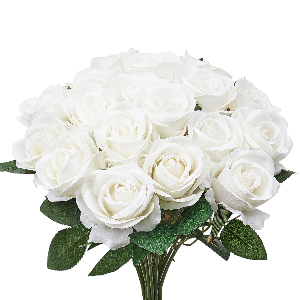 Dirbtinės gėlės VEVOR JNR-WHITE-120, 120 vnt.