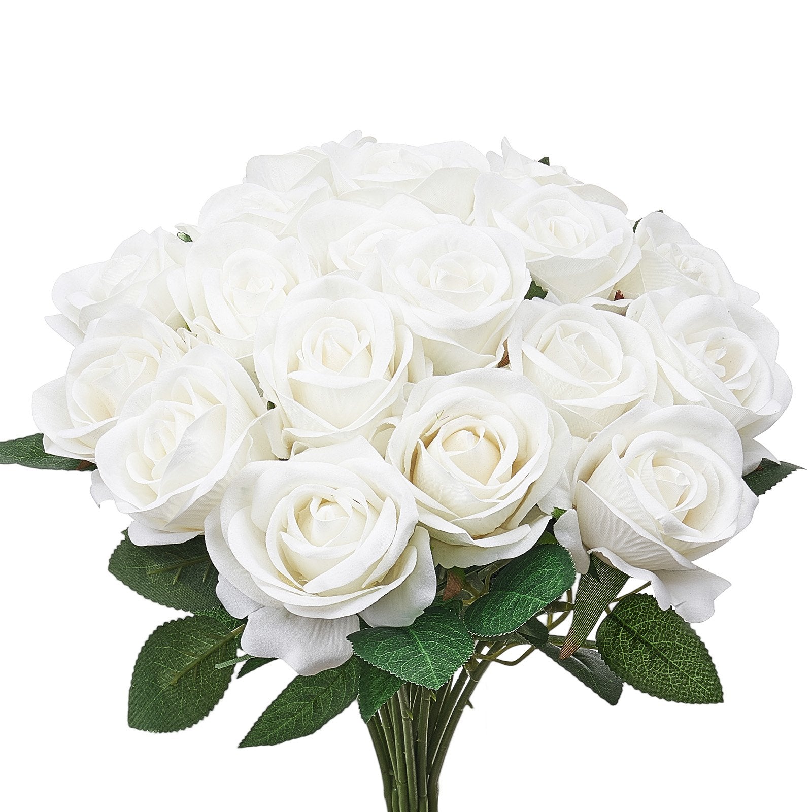 Dirbtinės rožės VEVOR JNR-WHITE-060, 60 vnt.