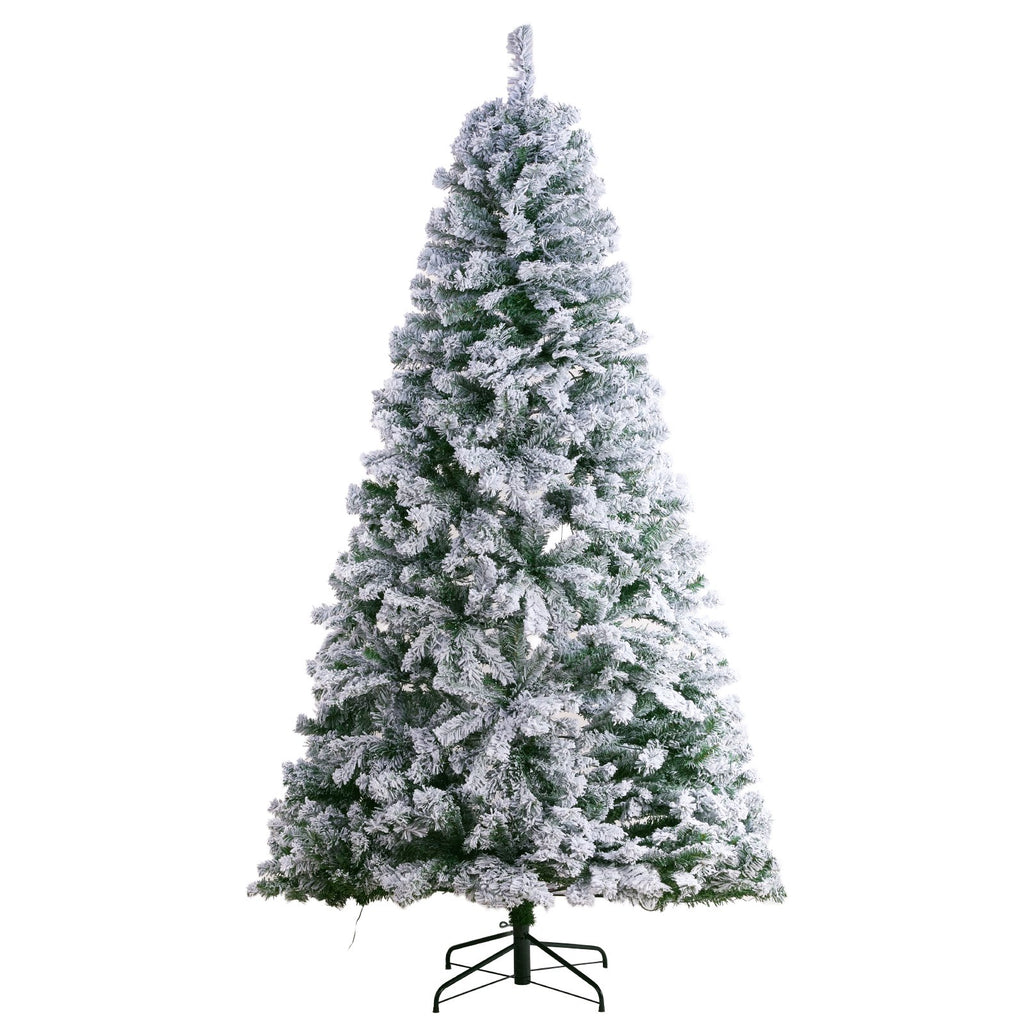 Dirbtinė Kalėdų eglė VEVOR SX-2886S-7.5ft-NA, 228 cm aukščio su LED apšvietimu