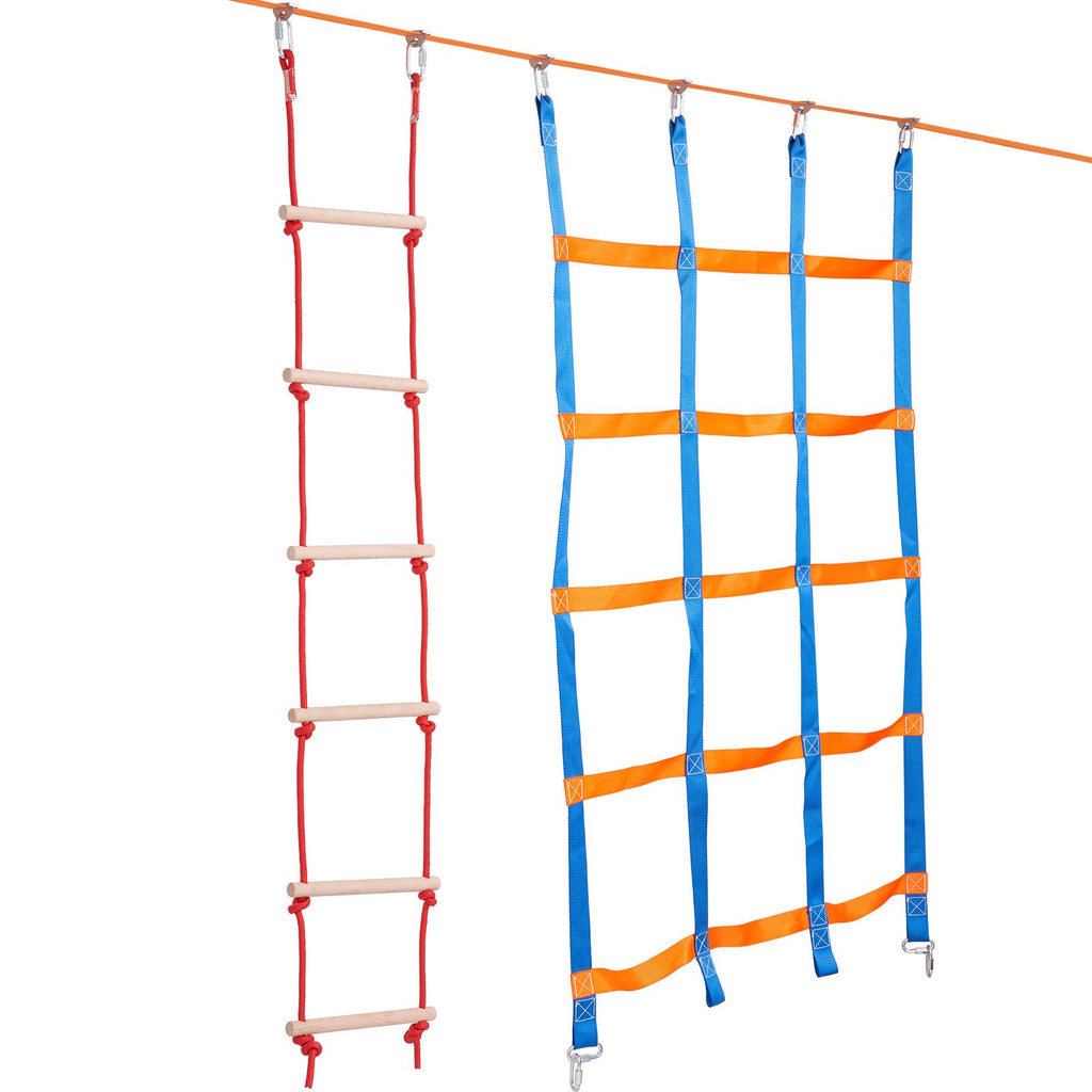 Ninja kliūčių ruožas vaikams VEVOR PR-010-50, 15,24 m