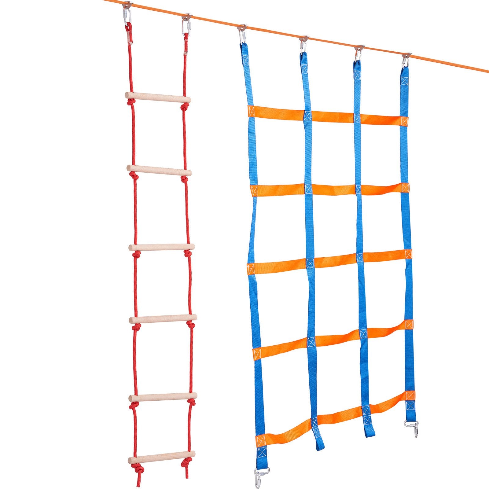 Ninja kliūčių ruožas vaikams VEVOR PR-010-50, 15,24 m