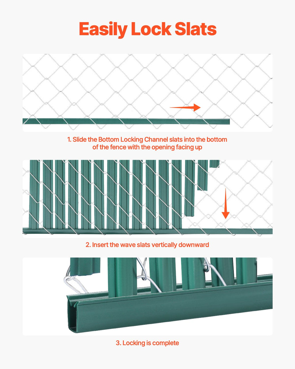 Tvoros uždangos juostos VEVOR PE FENCE 006, 1,2 m aukščio tvorai