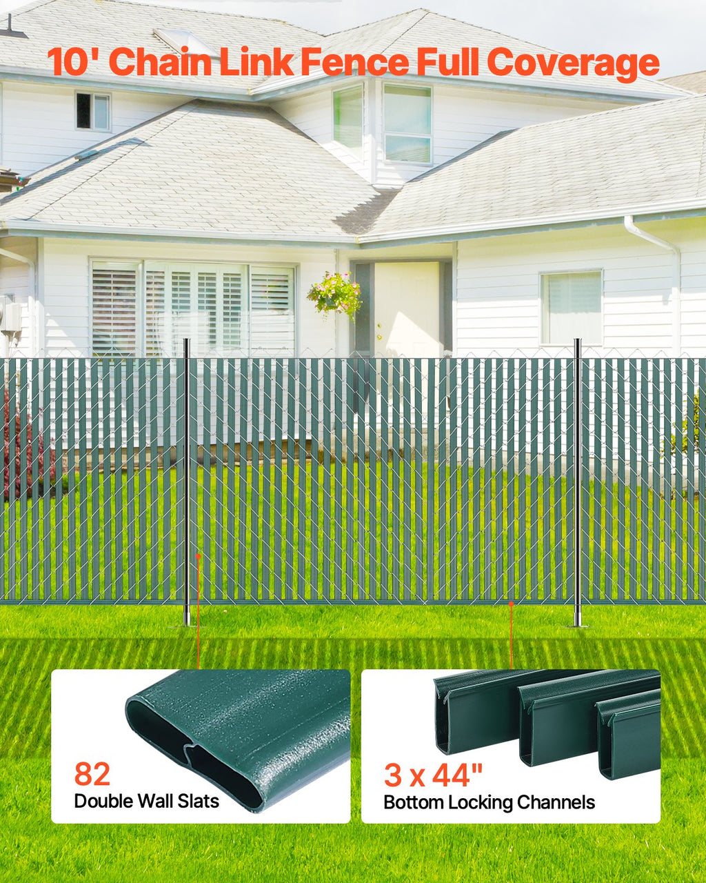 Tvoros užpildo juostos VEVOR PE FENCE 004, 1,2 m aukščio tvorai