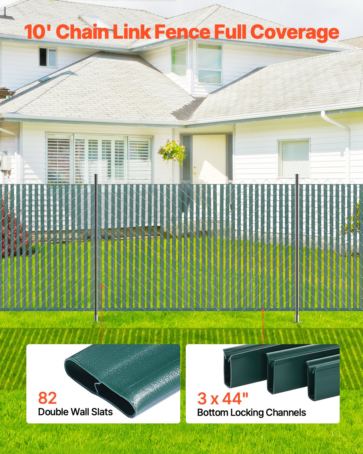 Tvoros užpildo juostos VEVOR PE FENCE 004, 1,2 m aukščio tvorai