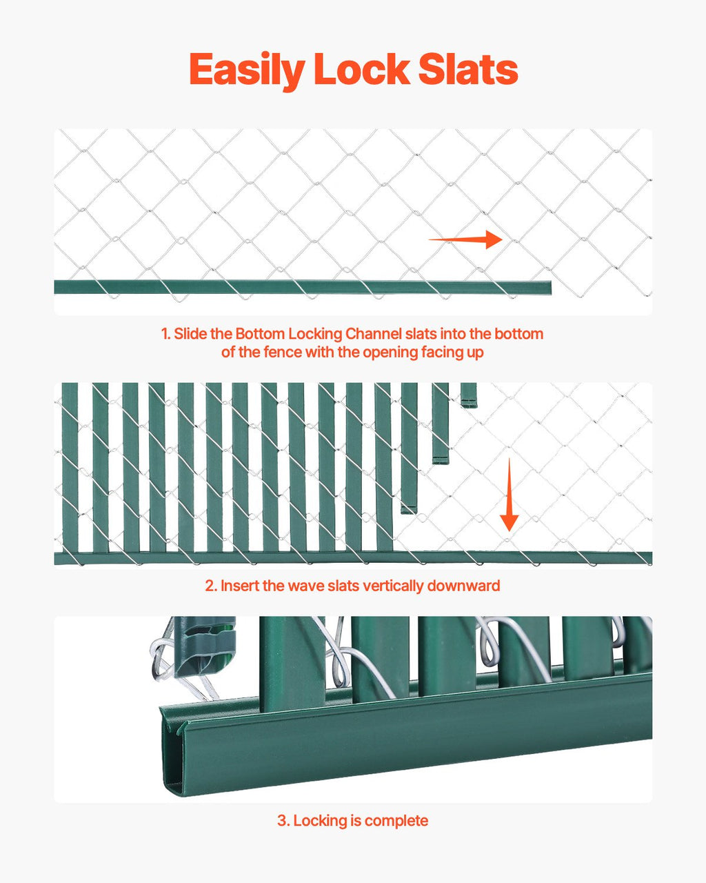 Tvoros užpildo juostos VEVOR PE FENCE 004, 1,2 m aukščio tvorai