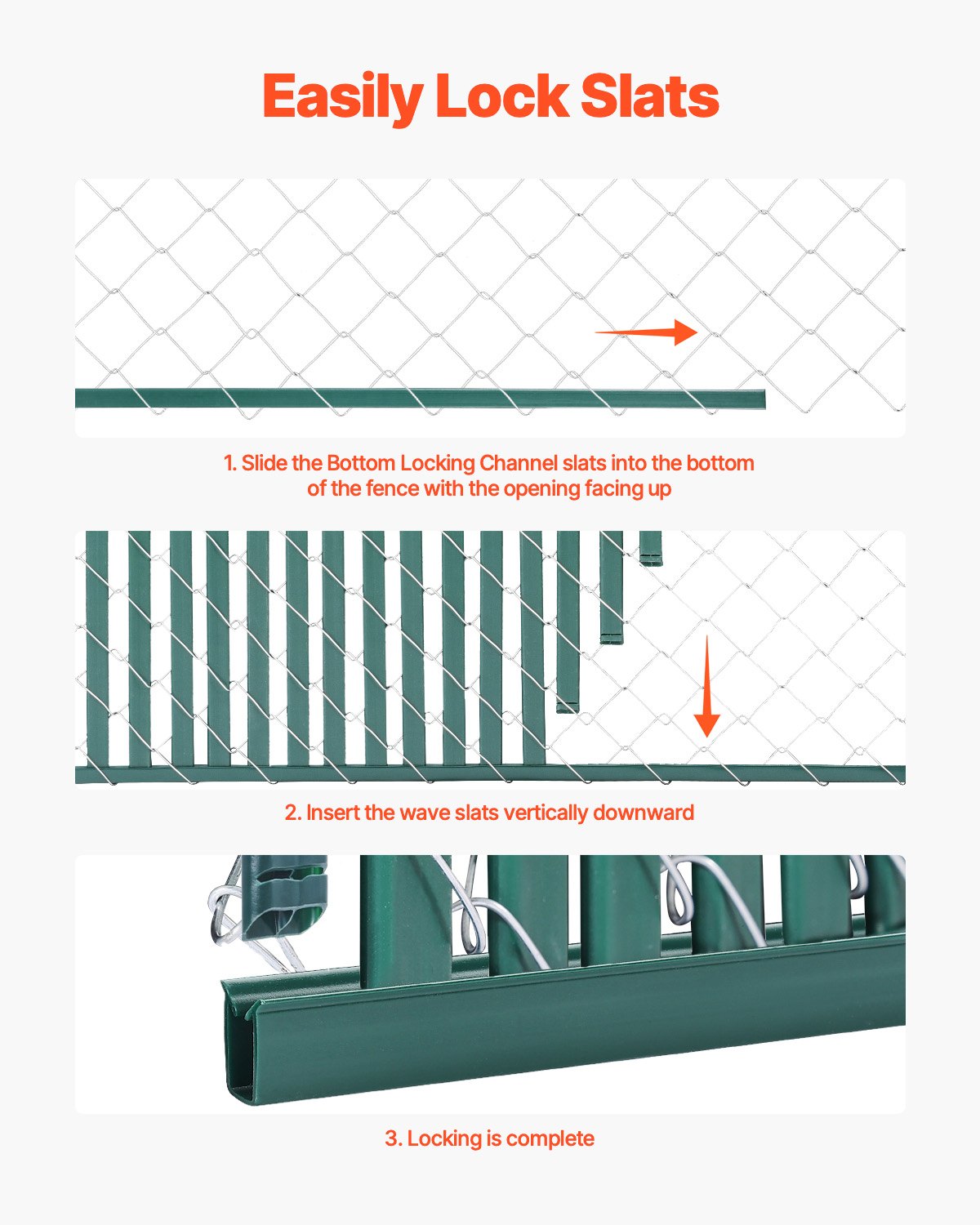 Tvoros užpildo juostos VEVOR PE FENCE 004, 1,2 m aukščio tvorai